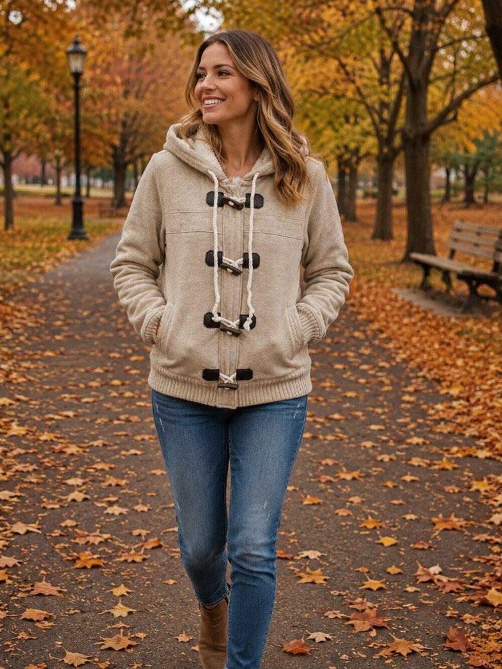 OLD NAVY WOMENS HOODIE-(MEDIUM)